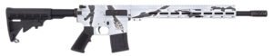 Great Lakes Firearms GL15223PSNO AR-15  223 Wylde 30+1 16" Black Nitride Threaded Barrel, Pursuit Snow Cerakote Aluminum Receiver w/Picatinny Rail, M-LOK Handguard, Black Polymer Stock, Mil-Spec Grip