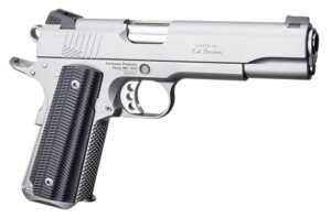 Ed Brown BASESS2A 1911 2nd Amendment 45 ACP 7+1 5" Stainless Steel Barrel, Serrated Slide & Frame, Black Alien G10 Grip, Right Hand