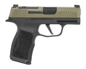 Sig Sauer 365X9GXR3P P365X  Micro-Compact 9mm Luger 12+1 3.10" Black Moss Green Stainless Steel Optic Ready/Serrated Slide, Black Stainless Steel Frame w/Accessory Rail, Textured Grip, RMSc Footprint