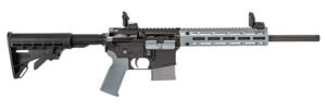 Tippmann Arms A101226 M4-22 LTE 22 LR 25+1 16" Black Parkerized Threaded Barrel, Matte Black Aluminum Receiver w/Picatinny Rail, Wolf Gray M-LOK Handguard Composite Forend, Black Polymer Stock, Gray G
