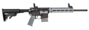 Tippmann Arms A101337 M4-22 LTE 22 LR 10+1 16" Black Parkerized Threaded Barrel, Matte Black Aluminum Receiver w/Picatinny Rail, Wolf Gray M-LOK Handguard Composite Forend, Black Polymer Stock, Gray G