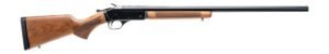 JTS Shotgun J020SSAW028 Lonestrike Full Size 20 Gauge Break Open 3" 1rd 28" Blued Steel Single Shot Barrel, Blued Steel Drilled & Tapped Receiver, Fixed Hardwood Stock, Rem Choke
