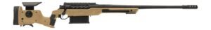 Cadex Inc CDXBMGQUA5029HI20I1J5N BMG Quake 50 BMG 3+1 29" Black DLC Match Grade Threaded Barrel, Black DLC Receiver w/Picatinny Rail, Adj Cheek Piece & LOP Hybrid Tan Polymer Stock