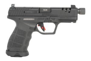 Sarsilmaz SAR9CSOCOMBL10 SAR9 SOCOM Compact 9mm Luger 10+1 4.70" Black Threaded Barrel, Black Steel Optic Cut/Serrated Slide, Black Polymer Frame w/Picatinny Rail, Interchangeable Backstrap Grip, RMSc