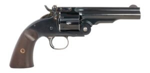 Cimarron CA855 Model 3 Schofield 45 Long Colt 6 Shot 5" Blued Steel Barrel, Cylinder & Frame, Walnut Grip, Manual Safety