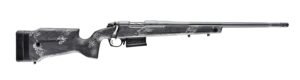 Bergara Rifles B14S7514 B-14 Crest 22 Creedmoor 5+1 20" Sniper Gray Cerakote Fluted Threaded Barrel & Steel Drilled & Tapped Receiver, Fixed Carbon Fiber w/Black & Gray Sponge Accents Stock, Right Han