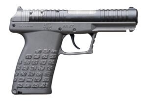 Kel-Tec PR57TNG PR-5.7  Compact Frame 5.7x28mm 20+1 4" Stainless Steel Rotary Barrel, Black Optic Ready/Serrated Slide, Tungsten Gray Frame & Textured Grip