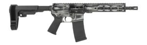 Shark Coast Tactical SCC07046ANBK-P Anime-15 Black 5.56 NATO 30+1 10.50" Black Nitride Threaded Barrel, Aluminum Receiver w/Picatinny Rail, M-LOK Handguard, Polymer SB Tactical SBA3 Brace, Polymer Gri