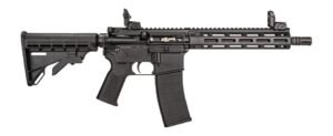 Tippmann Arms A101151 M4-22 Pro SBR 22 LR 25+1 11" Black Parkerized Threaded Barrel, Matte Black Aluminum Receiver w/Picatinny Rail, M-LOK Handguard, Black Adjustable Polymer Stock, Black Gen2 Grip