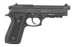 Taurus 1-920151-6MAG 92 Full Size 9mm Luger 18+1 5" Matte Matte Stainless Steel Barrel, Alloy Steel Serrated Slide, Black Anodized Aluminum Frame w/Beavertail & Picatinny Rail, Black Hogue G10 Grip,