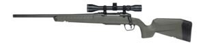 Savage Arms 33186 XP 243 Win 4+1 20" Matte Black Carbon Steel Threaded Barrel & Drilled & Tapped Receiver, OD Green Synthetic Fixed w/Pistol Grip Stock, 3-9x40mm Duplex Scope, Left Hand