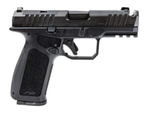 Rost Martin RM1XBC1 RM1X Comp Compact 9mm Luger 10+1 4" Black Compensated Match Grade Barrel, Black Nitrocarburized Optic Ready/Serrated Slide, Black Polymer Frame w/Picatinny Rail, Interchangeable Ba