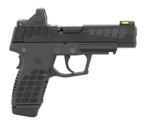 Kel-Tec P15BLKOPTIC P15 w/Optic Compact Frame 9mm Luger 15+1 4" Black Nitride Steel Optic Ready Slide, Black Polymer Frame w/Picatinny Rail, Black Stippled Grip, Ambidextrous, Viridian Optic