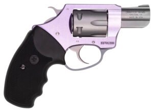 Charter Arms 52240 Pathfinder Lite Lavender Lady Small 22 LR, 8 Shot, 2" Matte Stainless Steel Barrel & Cylinder, Lavender Aluminum Frame w/Black Finger Grooved Rubber Grip, Exposed Hammer