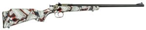 Crickett KSA2168 Youth 22 LR 1rd 16.12" Blued Barrel & Receiver, Fixed Front/Adjustable Rear Peep Sight, American Flag/Amendment Synthetic Stock w/11.5" LOP, Rebounding Firing Pin Safety