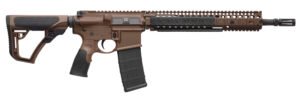 Daniel Defense 0208815126055 DDM4 M4A1 *CA Compliant 5.56x45mm NATO 14.50" 10+1 Mil-Spec Brown Cerakote 6 Position w/SoftTouch Overmolding Stock