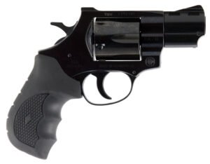 Weihrauch Guns 770130 Windicator 357 Mag 6rd 2" Blued Steel Barrel & Cylinder, Compact Steel Frame w/Exposed Hammer, Ramp Front/Fixed Rear Sights, Finger Grooved Black Rubber Grip