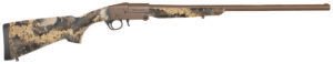 Charles Daly 930338 101 Compact 20 Gauge Break Open 3" 1rd 26" Flat Dark Earth Cerakote Steel Barrel & Receiver, Fixed TrueTimber Prairie Synthetic Stock, Beretta/Benelli Mobil Choke System
