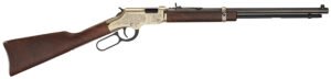 Henry H004D4 Golden Boy Deluxe 4th Edition 22 Short, 22 Long or 22 LR, 16 LR/21 Short Capacity, 20" Blued Octagon Barrel, Engraved Brasslite Rec, American Walnut Stock, Ad. Buckhorn Sights