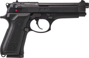 Derya Firearms MELIK9TR Melik  9mm Luger 17+1 4.90" Black Melonite Steel Barrel, Black Melonite Serrated Steel Slide,  Black Aluminum Frame, Black Polymer Grip