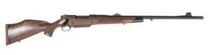 Weatherby MFT01N300NR6B Mark V Frontier Full Size 300 Win 3+1 24" + 2" Graphite Black Cerakote Threaded Barrel, Graphite Black Cerakote Steel Drilled & Tapped Receiver, Oiled Walnut Monte Carlo Stock
