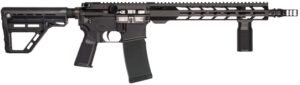 Patriot Ordnance Factory 02548 P-15 Base SMU 300 Blackout 30+1 13.75" Black Nitride Match Grade Barrel, Black Anodized Aluminum Receiver w/Picatinny Rail, M-LOK Handguard, Black Amend2 Adjustable Poly