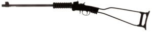 Chiappa Firearms 500145 Little Badger  Full Size 17 HMR 1 Shot, 16.50" Black Cerakote Steel Threaded Barrel, Black Cerakote Quad Picatinny Receiver, Black Cerakote Underfolding Wire Frame Stock, Right