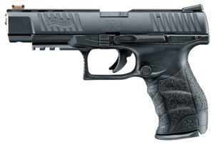 Walther Arms 5100302 PPQ M2 22 LR 12+1 5" Threaded Steel Barrel, Matte Black Tenifer Serrated/Steel Slide, Black Polymer Frame w/Picatinny Rail, Black Polymer Grips