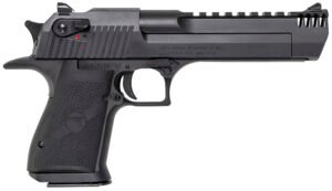 Magnum Research DE357IMB Desert Eagle Mark XIX 357 Mag 6" with Muzzle Brake 9+1 Matte Black Carbon Steel Frame & Slide Black Rubber Grip